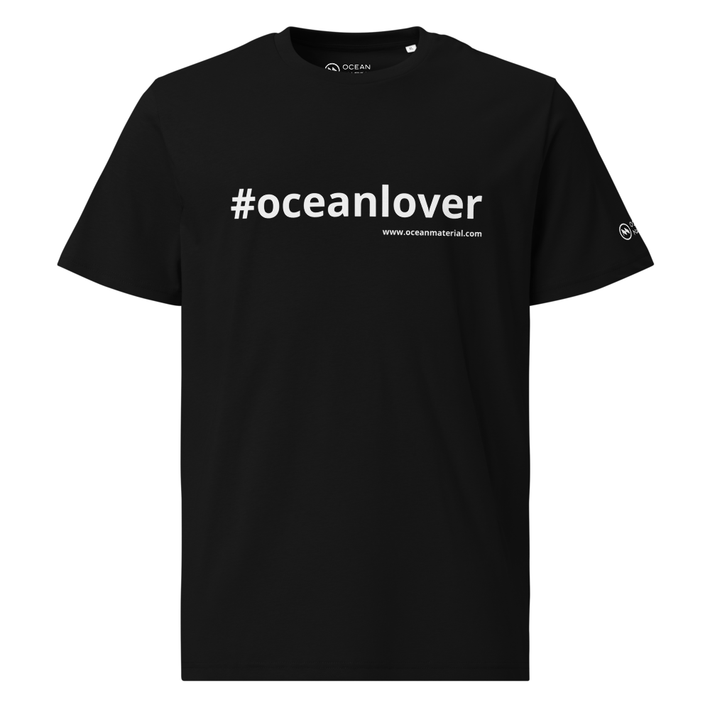 Ocean Lover Unisex Cotton T-Shirt – White Logo