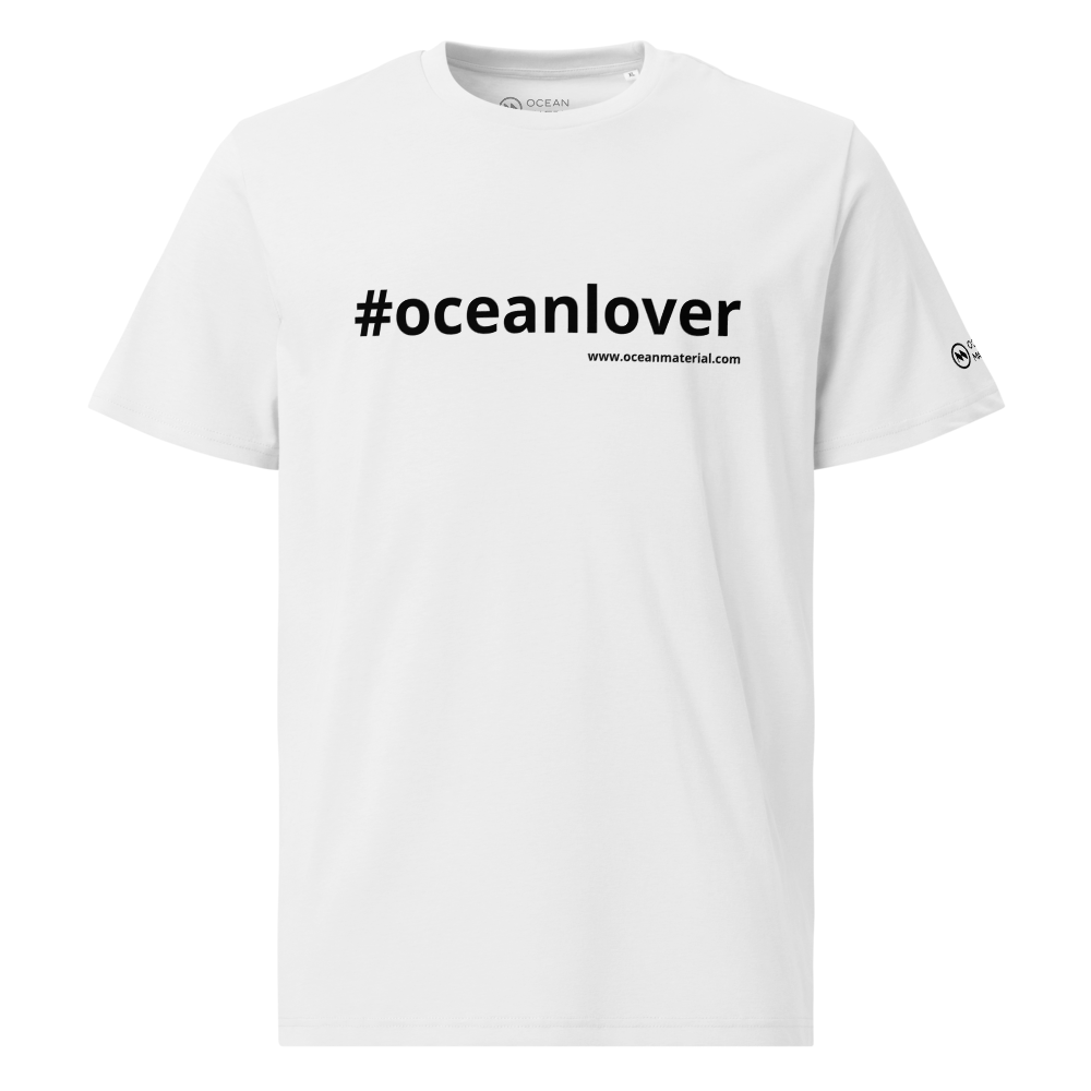 Ocean Lover Unisex Cotton T-Shirt – Black Logo