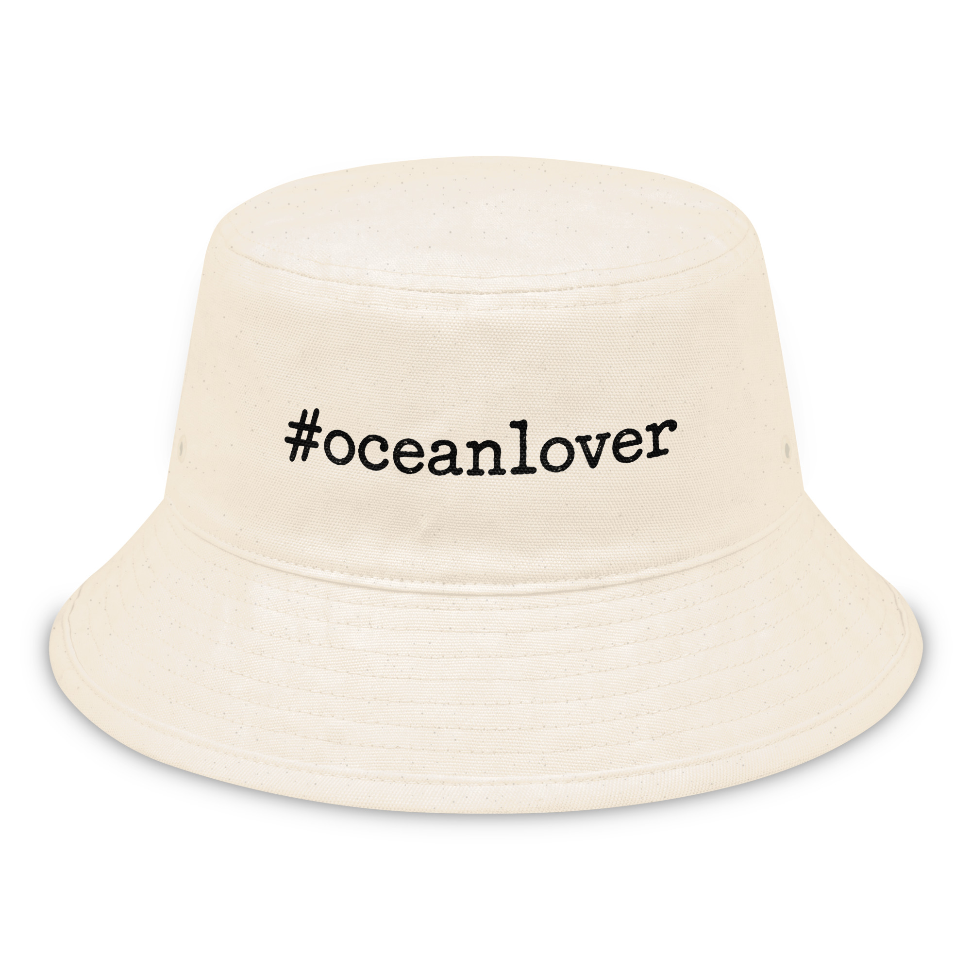#oceanlover Bucket Hat – Natural