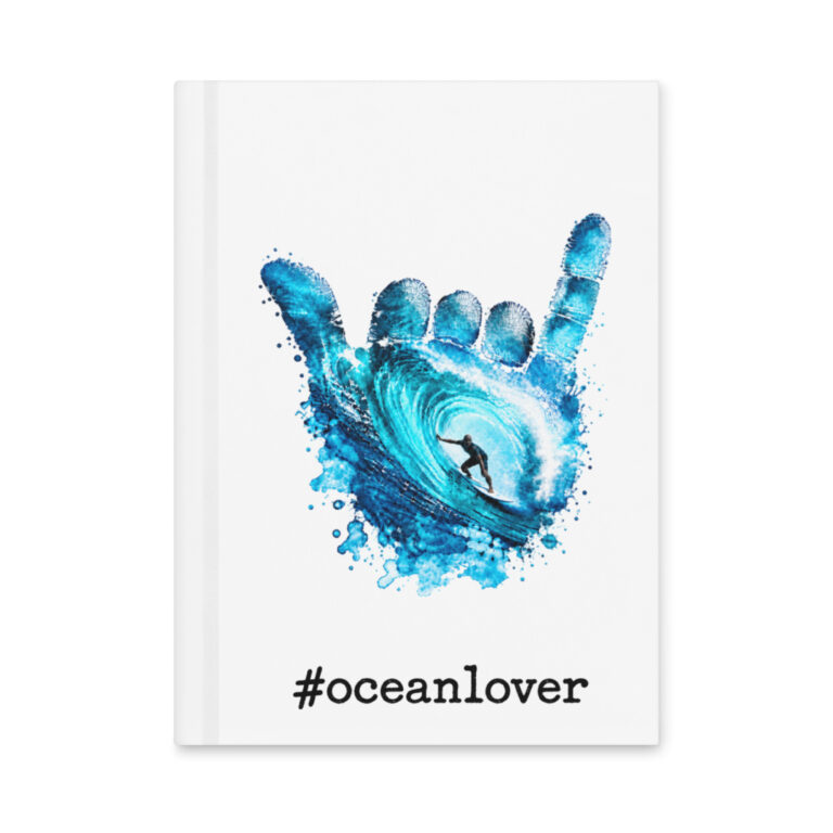 #oceanlover Hardcover Journal – Shaka