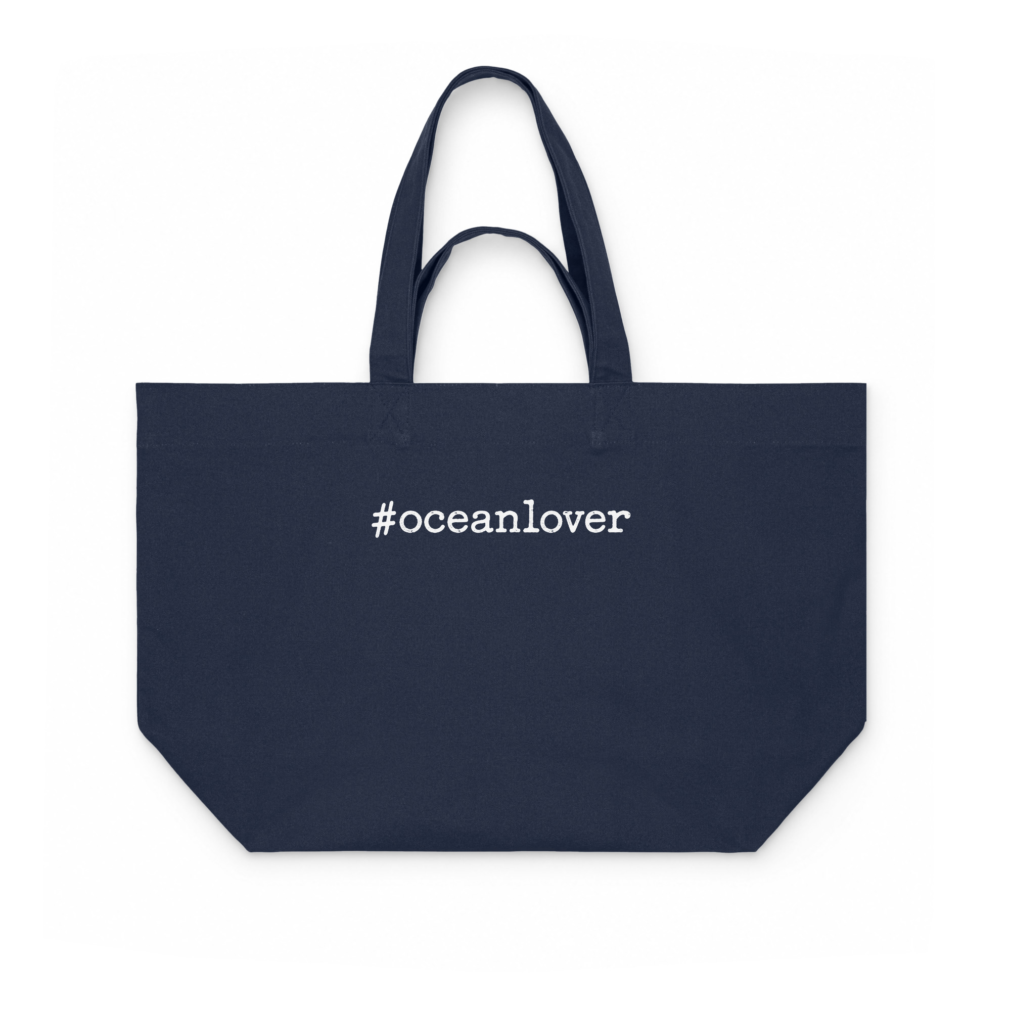 #oceanlover Canvas Shopper – French Navy